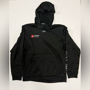 Aftco Aftech Toyota Team Fishing Hoodie Size XL Black Pullover Sweatshirt (0128)